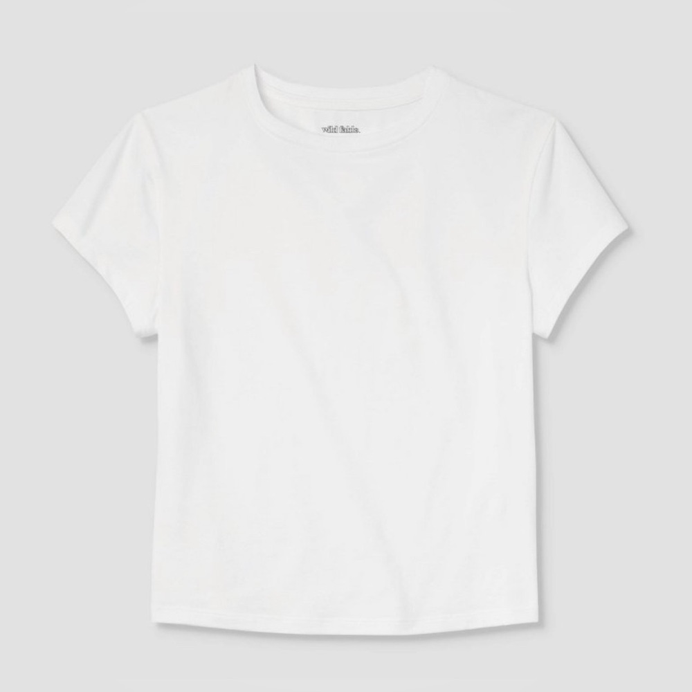 Fitted White Short Sleeve Tee - NWOT